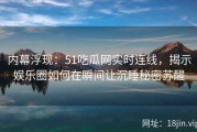 内幕浮现：51吃瓜网实时连线，揭示娱乐圈如何在瞬间让沉睡秘密苏醒