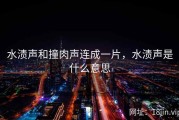 水渍声和撞肉声连成一片，水渍声是什么意思