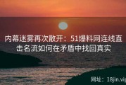 内幕迷雾再次散开：51爆料网连线直击名流如何在矛盾中找回真实