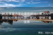 91麻豆官方平台最新统计：官方APP新版如何再创内容、互动、营销三重佳绩