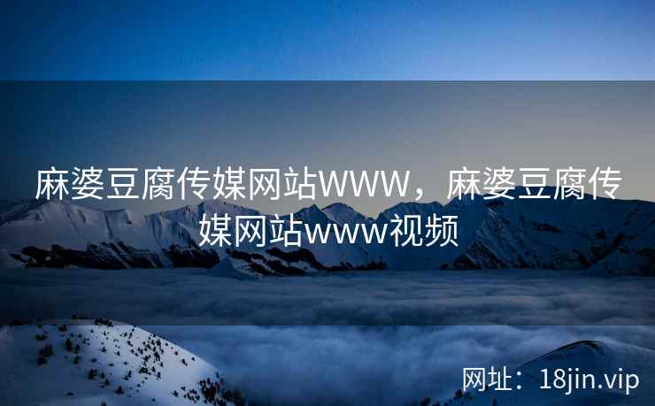 麻婆豆腐传媒网站WWW，麻婆豆腐传媒网站www视频