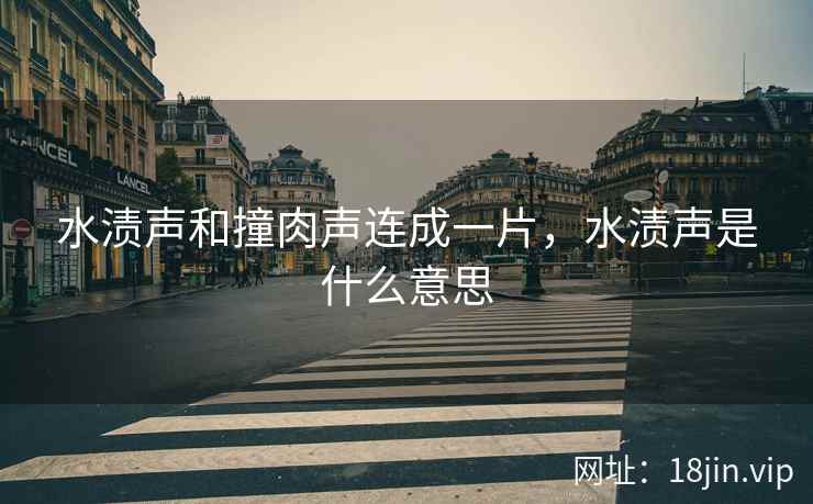 水渍声和撞肉声连成一片，水渍声是什么意思