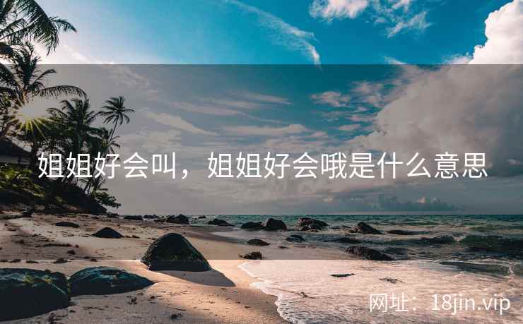 姐姐好会叫，姐姐好会哦是什么意思