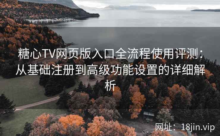 糖心TV网页版入口全流程使用评测：从基础注册到高级功能设置的详细解析