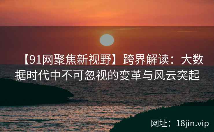 【91网聚焦新视野】跨界解读：大数据时代中不可忽视的变革与风云突起